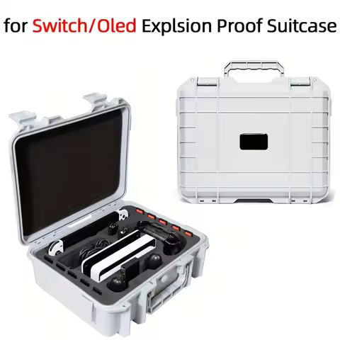 Carrying Case for Switch/Switch OLED, Soft Lining Hard Case for Switch OLED Model (2021) Console Pro