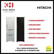 HITACHI R-SG38KPS 375L SOLFEGE GLASS REFRIGERATOR - 2 YEARS MANUFACTURER WARRANTY + FREE DELIVERY