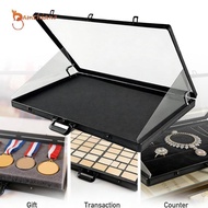 [Gamchiano] Card Show Display Case Portable with Handle for Yard Sale Earring Badges