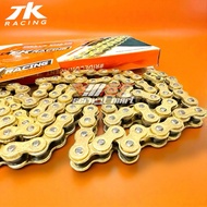 TK RACING CHAIN DKT 415X130 GOLD BLUE/ RED TK RACING CHAIN 415 X 130
