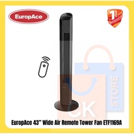 EuropAce 43” Wide Air Remote Control Tower Fan ETF1169A | ETF 1169A (1 Year Warranty)