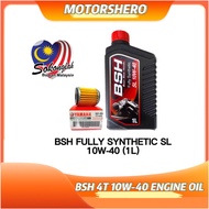 BSH ENGINE OIL MINYAK HITAM 10W-40 EX5 DREAM RS150 RSX150 FULLY SYNTHETIC ENGINE OIL F700 AX3 AX5