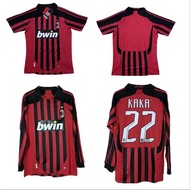 AC Milan Jersey Retro 07/08 Long Sleeve Home Classic Football Shirt