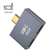 YRBWDYZDH USB C Male to Dual USB C Female Extension Connector Conventer Adapter Data Transfer