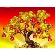 fr DIY 5D Money Tree Full Drill Round Diamond Resin Painting Kit [homeware1.ph]