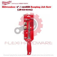 Milwaukee Rasping Jab Saw / 6" 152MM Rasping Jaw Saw / 48-22-0104 / Milwaukee Hand Tool / Milwaukee Hand Tools