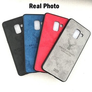 Samsung A6 A8 Plus 2018 / J6 J8 2018 S24 Ultra S24 Plus Retro Fabric Texture Case