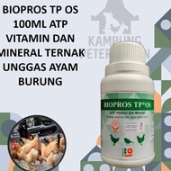 Biopros Tp Os 100ml Atp Vitamin Dan Mineral Ternak Unggas Ayam Burung