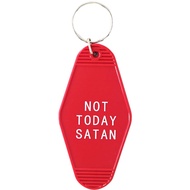 Motel Key Tag Gifts Not Today Satan Keychain Unique Hotel Style Motel Keychain Funny Gag Gifts for h
