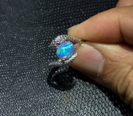 天然澳寶戒指，衣索比亞澳寶戒指，蛇形澳寶戒指，銀澳寶戒指