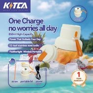 KITCA Portable Blender Juicer 850ML Wireless Charging 12 Blades Ice Crush Multi-Function Cordless Tr