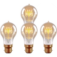 Mentol Lampu Edison B22, 60 Watt, Mentol Lampu Pijar Vintage A19, Mentol Lampu Pijar B22 Gaya Lama y