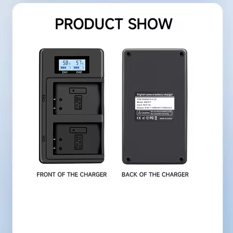 EN-EL20 Camera Battery Charger USB LCD Digital Charger For Nikon COOLPIX P1000 P950 J1 J3 S1 V3