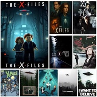 The X F-Files Poster Coffee House Bar Room Wall Decor Office Bedroom Wall Home Decorations Gift,No F