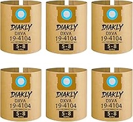 6-Pack High-Efficiency DXVA19-4104 Vacuum Filter Bags Replacement for DEWALT 5-8 Gallon Wet/Dry Vacu
