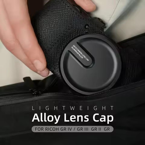 Mr.Stone Lens Cap for Ricoh GRIV & GRIII GRIIIx GRII GR Cameras Lens Cap GR4 GR3 GR2 metal aluminum 