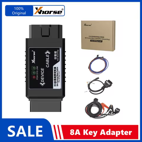 XHORSE VVDI2 8A Adapter for Toyota All Key Lost No Disassembly 8A Control Box Cable used with VVDI K