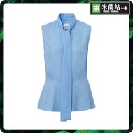 Burberry Monogram Jacquard Sleeveless Top for Women in Blue