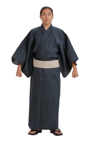 Men's Kimono Japan Shijira Weaving Yukata