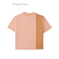 Gingersnaps Boys' Oversized Tee With Vertical Colorblocking