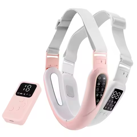 V-Line Face Slimming Lifting Device Electric Face Massager 8/5 Modes 15 Intensity Double Chin Lift U