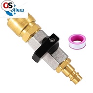 OS  Compressed Air Stopcock 1 4inch Quick Release Coupling 1 4inch Copper Filling Adapter Compressed