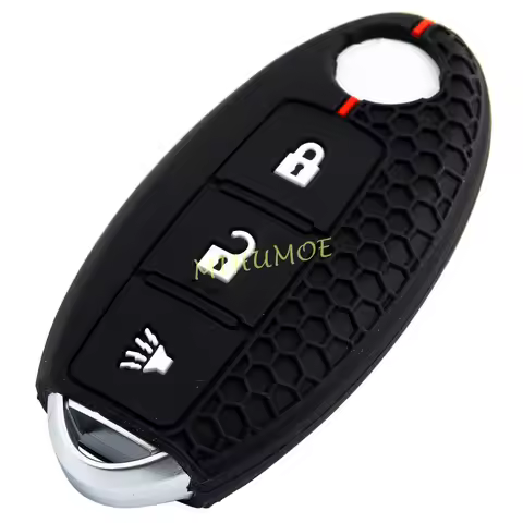 3 Buttons Silicone Car Key Case Fob For Nissan Rogue Sport Armada Pathfinder Kicks Titan Murano Keyc