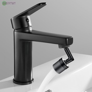 【Ready Stock】720° Black Flexible Faucet Extender Bendable Kitchen Sink Tap Spray-Head@New