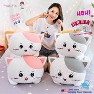 BIG Head Cute Kitty Cat Plush Toy Dolls Anak Patung Kucing Kepala Besar Comel 可爱萌萌大头猫咪抱枕