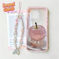HP GANTUNGAN 2 In 1 Crystal Apple Lanyard Case realme C85 5G C85 Pro C75 Note 60 60X C75X Note 70 Ck