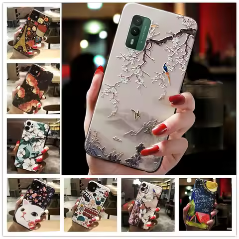 3D Relief Phone Case For Nokia XR21 case XR30 Floral Silicon Cover for Nokia C12 Pro Plus C32 C22 XR