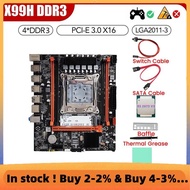 X99H Desktop Motherboard+E5 2673 V3 CPU+Thermal Grease LGA2011-V3 B85 DDR3X4 ECC Slot M.2 NVME PCI-E