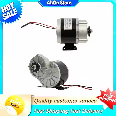 12V Gear Reduction Electric Motor Electric Bicycle Brushed Motor Reductor 250W Pure Copper Brushed D