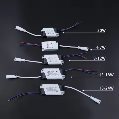 LED Driver AC90~265V 3W 4-7W 8-12W 13-18W 18-24W LED Constant Current Driver Power Unit Supply For D