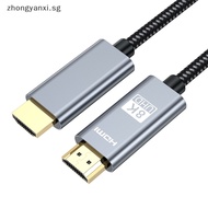 Zhongyanxi 8K HDMI Cable For Xiaomi Box Xbox Series PS5 TV Projectors Monitor HDMI 2.1 UHD 8K@60Hz 4K@120Hz 48Gbps EARC Dolby Vision 5m SG