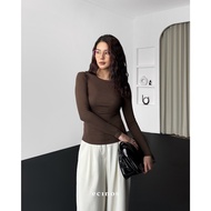 ECINOS - CORE Fitted Longsleeved Tencel Top | WOMEN'S TOPS | Women's T-shirts long sleeve t shirt wo