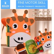 BOLEH Busy Book For Fine Motor Skill Training For Autisme ADHD Activity Book For 2 Years Old Toddler