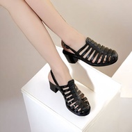 K-pop Jelly gladiator style heel sandal