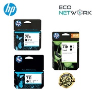 HP 711B 38-ml (3WX00A) Black / (3WX01A) 80-ml Black /  (3WX02A) 80ml Black 2-Pack Ink Cartridge