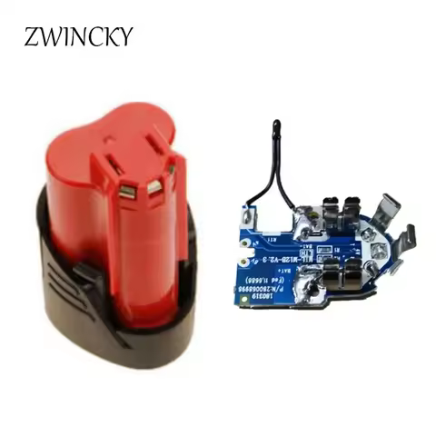 ZWINCKY M 12 Battery Plastic Case (no battery cell) PCB Circuit Board For Milwaukee 12V 1.3Ah 1.5Ah 
