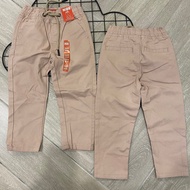 SLACK PANTS COTTON SIZE 2y-12y KHAKI