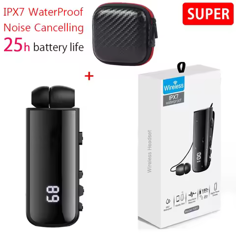 Best IPX7 F901 PK F910 F920 Pro Business Earphone Mini Noise Cancelling Wireless Bluetooth Clip Earb