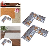 [Shiwaki3] 2x Non Slip Kitchen Rug Floor Mat Washable Farmhouse Soft Printed Resuable Area