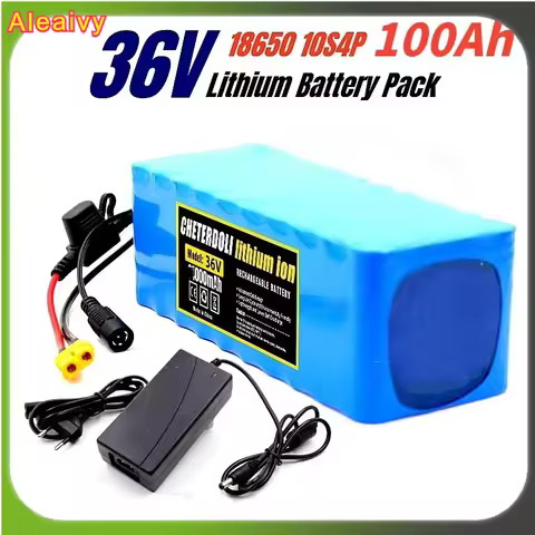 100Ah 10S4P 36V Battery Pack 500W 750W 1000W High Power 42V Solar Panels Suitable for 36V Motor Wiht