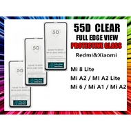 (2 Item) Mi 6/Mi A1/Mi A2/Mi A2 Lite/Mi 8 Lite 5D Edge Full Screen 0.3MM Thick 9H Tempered Glass