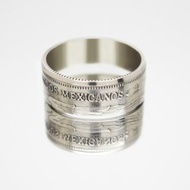 墨西哥硬幣戒指 500 比索 1987 年墨西哥硬幣戒指男士硬幣戒指