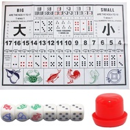 【24小时发】数字大小点数图纸鱼虾蟹押大小色子骰子套博娱乐押宝鱼虾蟹骰子Number size, point count, drawing, fish, shrimp, crab, bet size,