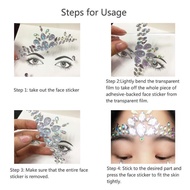 3d FACE ART STICKER PAINTING RHINESTONES 3D FACE STICKER / CRYSTAL DIAMOND FACE STICKER FACE ART PAI