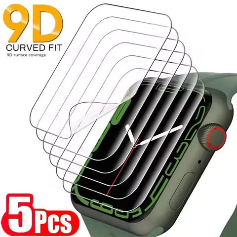5PCS Hydrogel Film for Apple Watch 9 5 6 10 3 2 1 40MM 44MM 42MM 46MM Screen Protector for Apple Wat