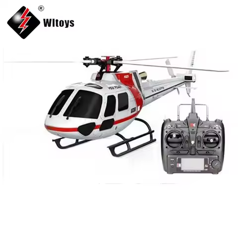 WLtoys XK K123 RC Mini Simulator AS350 Helicopter RTF 2.4G 6CH 3D 6G Modes Brushless Motor RC Quadco